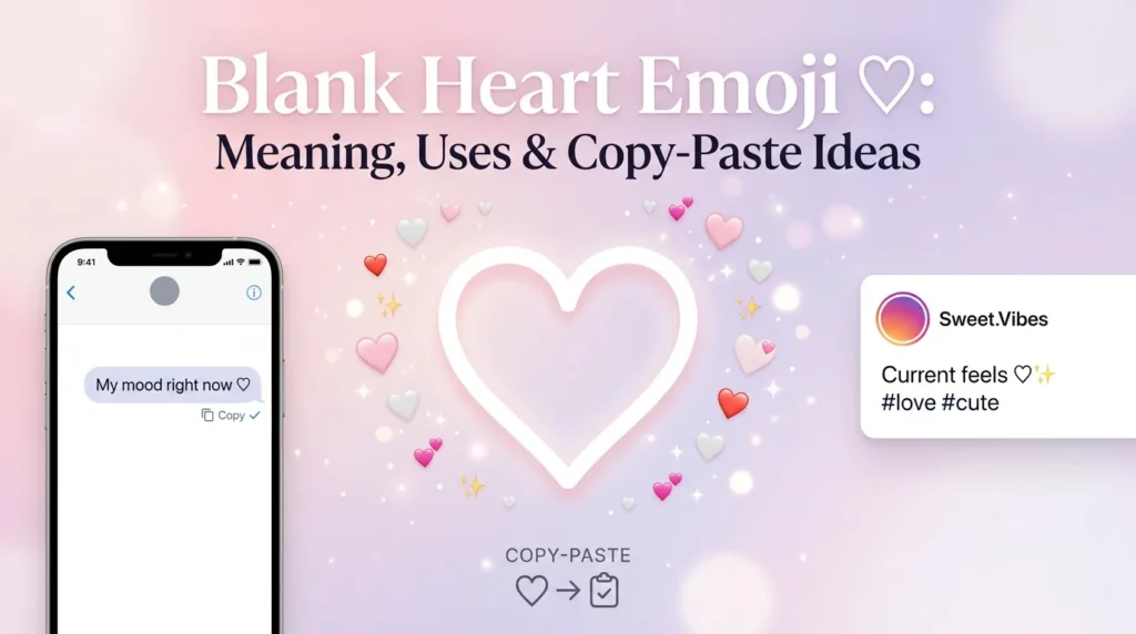 blank heart emoji