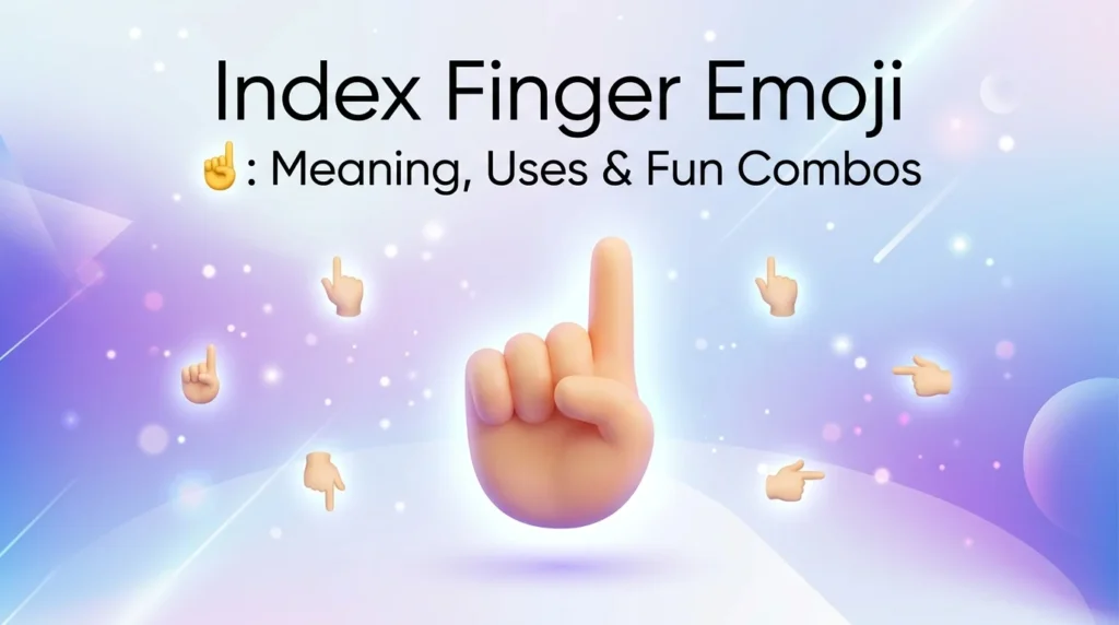 index finger emoji