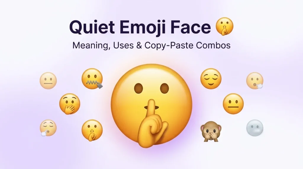 quiet emoji face