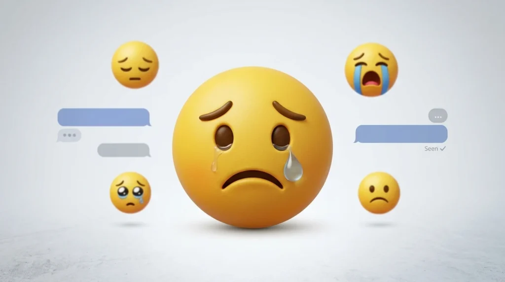 sad emoji face