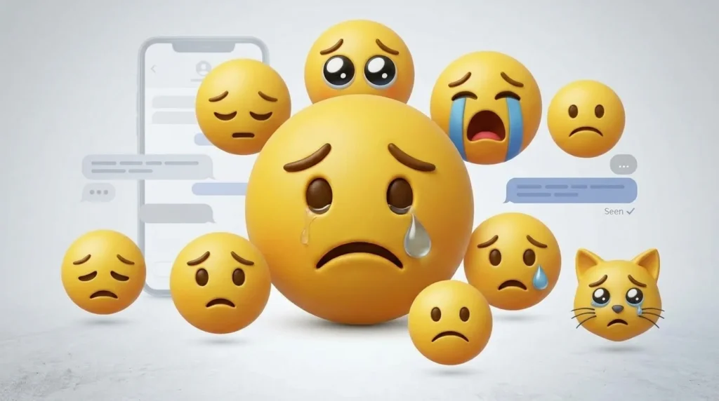 sad emoji face